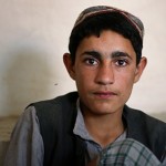 An Afghan boy