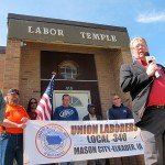 Ken Sagar at Labor Temple in Mason City