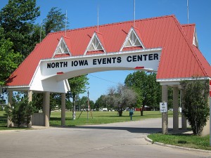 South entrance at North Iowa Events Center