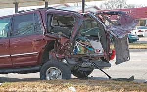 Car crash in Mason City