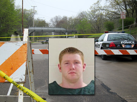     James Farnsworth of Waterloo was found guilty of second degree murder Thursday.  Above is s photo taken of the crime scene on the morning of April 14th, 2012.