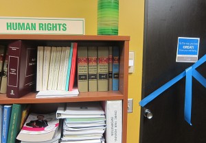 The long-time office of the Mason City Human Rights agency.  Personnel from the Blue Zones project are slowly moving into the office as funding for Human Rights was dramatically slashed by Alex Kuhn, Jean Marinos, Scott Tornquist, Travis Hickey, John Lee and Janet Solberg.