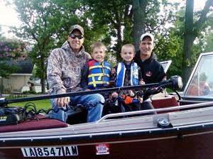 Wetlaufer family from Cedar Falls, Iowa, enjoyed fishing at Clear Lake on Saturday, June8th, 2013.