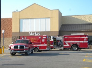 Fire at Walmart