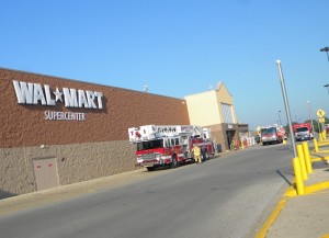 Firefighters Respond to fire at Walmart