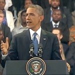 President Obama speaks in South Africa