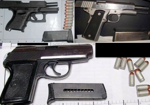 Weapons seized at airports last week