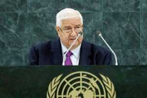 Walid Almoualem, Deputy Prime Minister of the Syrian Arab Republic. UN Photo/Paulo Filgueiras