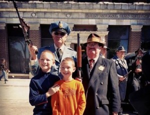 Copy of Ethan and Daulton with the Police Officials