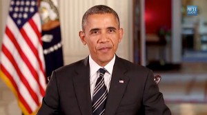 President Obama delivers his weekly address on September 28th, 2013