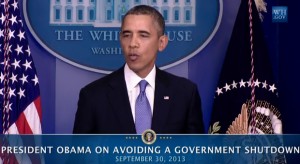 President Obama delivers remarks on looming government shutdown