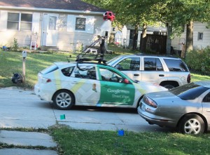 Google Maps car in Central Heights neighborhood