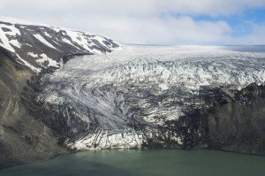 A view of the Langjökull glacier in Iceland, taken in July 2013, which has retreated considerably in the last few decades due to warmer temperatures. UN Photo/Eskinder Debebe