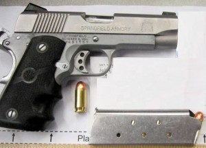 Pistol Discovered Strapped to Ankle of Passenger