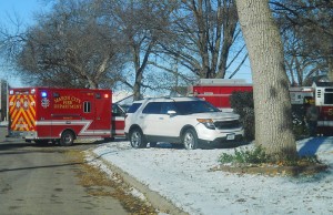 Mason City emergency responders arrive at scene of accident