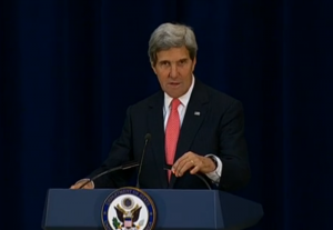 John Kerry at press conference November 20th, 2013