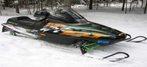 A snowmobile similar to the stolen model of the stolen snowmobile. (Click photo to view larger)