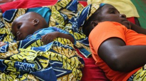 Mother and child in hospital in Cameroon’s Maroua town. Malnutrition in the country affected some 58,000 children in the country’s north and Far North Region in 2013. Photo: IRIN/Otto Bakano