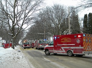 Fire Department Respond to 1st St. NW