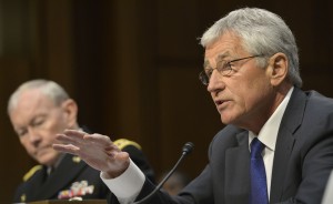 Secretary of Defense Chuck Hagel delivers testimony before the Senate Armed Services Committee on the defense authorization request for FY 2015 in the Senate Hart Building, Washington, D.C. March 5, 2014. DoD Photo By Glenn Fawcett (Released)