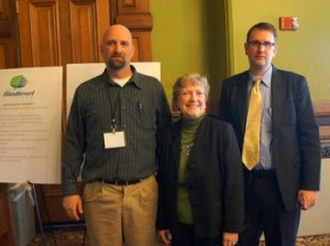 Representative Prichard and Amanda Ragan met with Jeff Scholl, from REG in Mason City, to learn more about biodiesel production in Iowa.