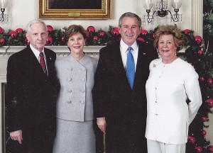 Gary Blodgett, Laura Bush, George Bush, Sandy Blodgett