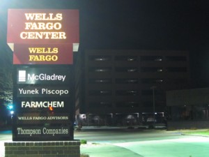 Downtown anchors Wells Fargo and Principal have seen brighter times.