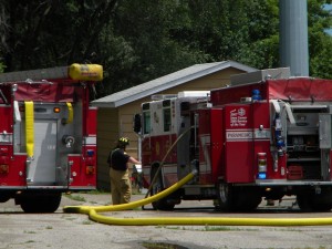 Fireman at scene