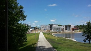 NIACC student housing construction zone