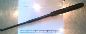 TSA officers detected this expandable baton among a Jamaica, New York resident’s belongings as it passed through the X-ray machine at John F. Kennedy International Airport Monday, June 30. (Photo courtesy of TSA)