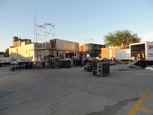Main stage set-up