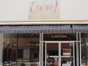 Encore recently left the downtown plaza in Mason City for Clear Lake, leaving another empty storefront there.