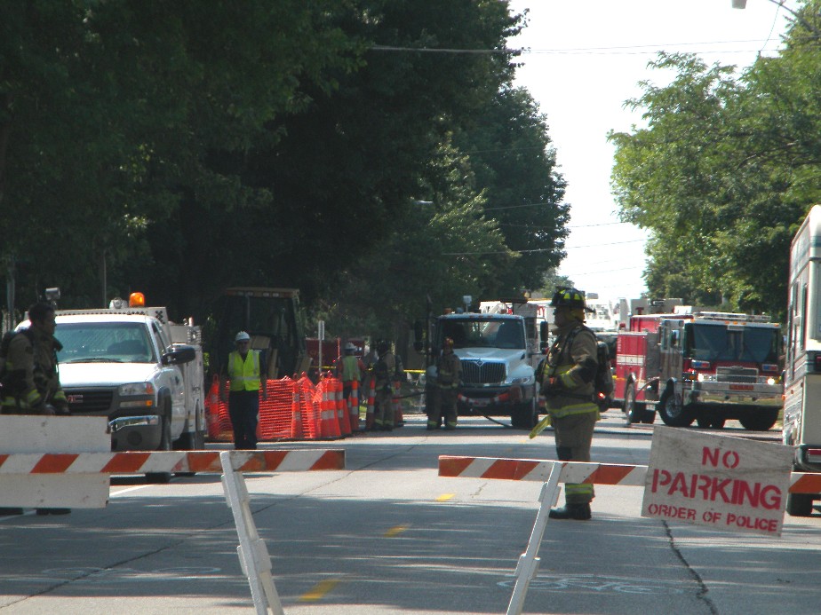 UPDATED Gas leak Sunday causes dangerous flames