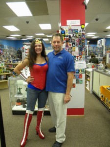 Wonder Woman with owner Mike Tickal