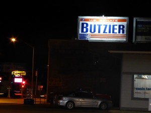 A Dave Butzier billboard in Mason City.