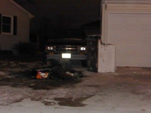Debris in driveway