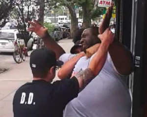 Eric Garner choked by police, leading to his death soon thereafter