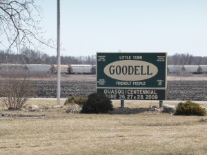 Goodell, a small Iowa town