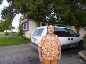 Next-door neighbor Sharon Beek, who says the Joyce family has been fine neighbors.