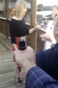 A screen grab of a video posted to social media, purportedly by the shooter 
