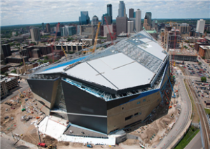 US Bank Stadium in Minneapolis (photo from Mortenson Construction)