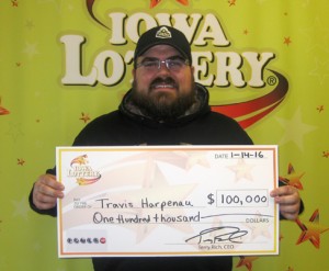 Travis Harpenau Wins $100,000 Prize