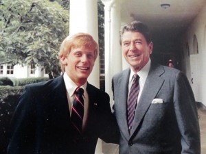 Todd Blodgett with President Ronald W. Reagan, 1981. Official WHITE HOUSE Photo. 