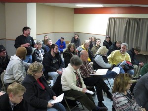 Citizens on both side of the issue at a January 12, 2016 park board meeting