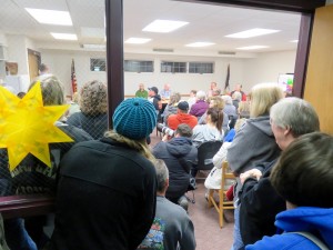 Resident flocked to the town council meeting on March 3, 2016