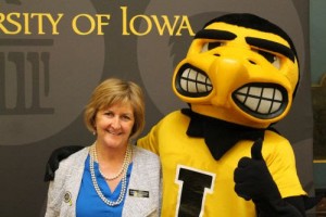 On Tuesday I stopped by the University of Iowa's Hawkeye Caucus Day at the State Capitol for a photo with Herky.