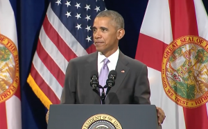 President Obama speaks on October 20 in Miami on the Affordable Care Act