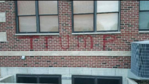 A mosque in Waterloo was vandalized last PHOTO: Iowa chapter of the Council on American-Islamic Relations (CAIR-Iowa)