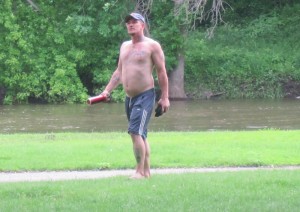 Jason G. Genlzer became irate Friday in East Park and chased a young man.  He is facing a sentencing hearing on Monday, June 17th.