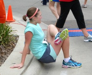 Stretching for the race